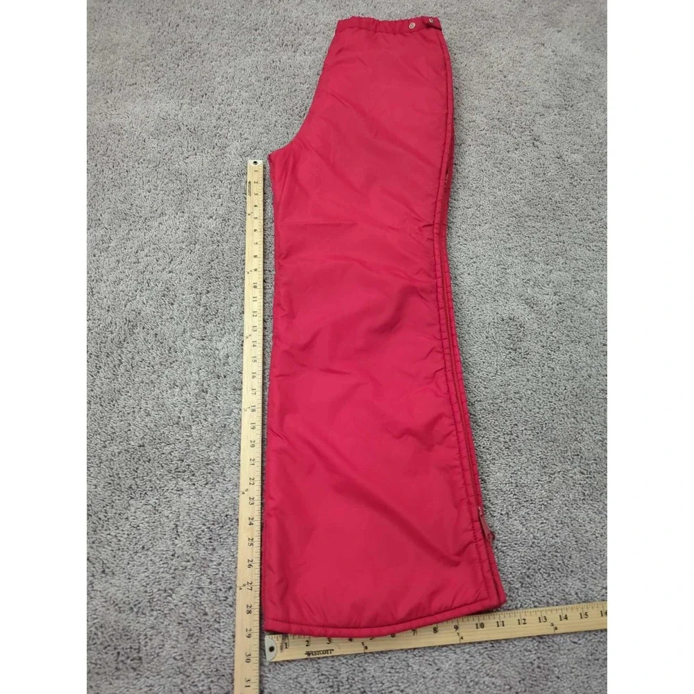 Vintage‎ White Stag Skiwear Snow Pants Mens W:32 Red Side Leg Zip Made in Mexico